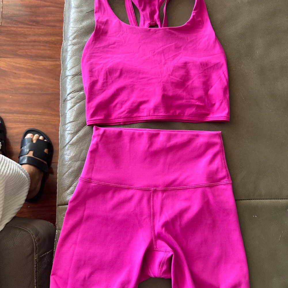 Pink Lulu Lemon set